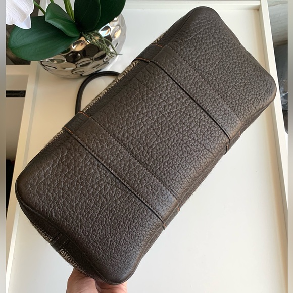 ❌SOLD❌Authentic HERMES Buffalo Leather and Chevron Wool Garden Party 36 Bag. - Picture 8 of 15